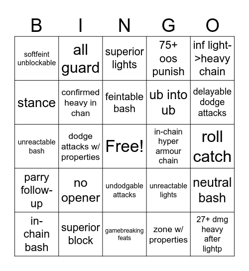 Sohei Bingo Card