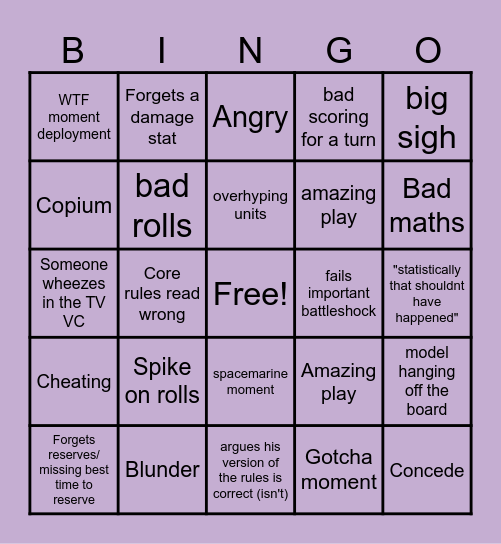 The fabled rematch of the century Bingo Card