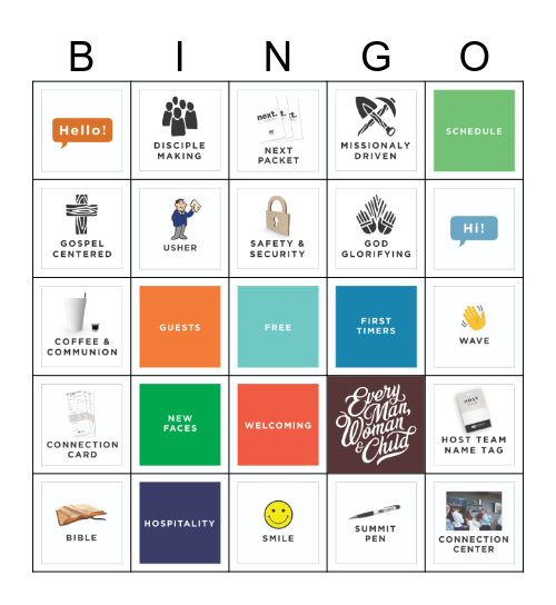 Host Team Bingo Card