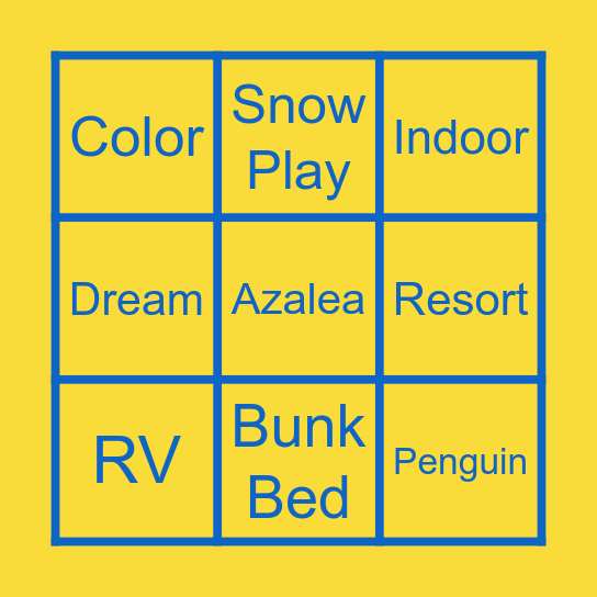 2025 Big Rocks - Day 1 Bingo Card