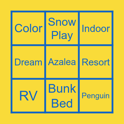 2025 Big Rocks - Day 1 Bingo Card