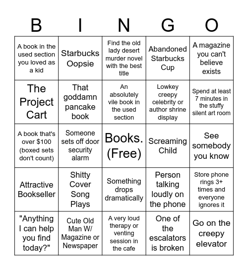B&N Bingo Card