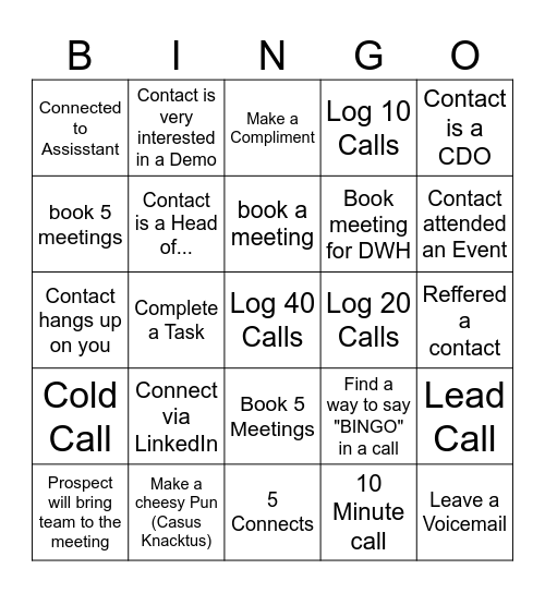 P-DAY BINGO Card