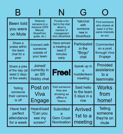 TAQ "I have, or I will" Bingo Edition! Bingo Card