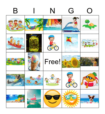 Summer Fun! After Camp Bingo Card