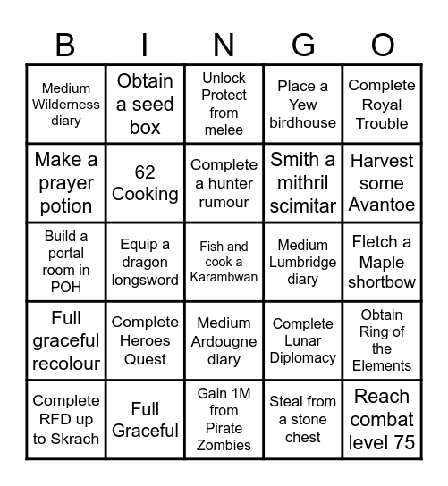 Decubital Bingo #Progress Bingo Card