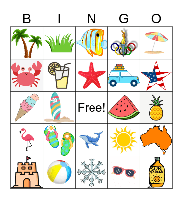 Summer Bingo Card