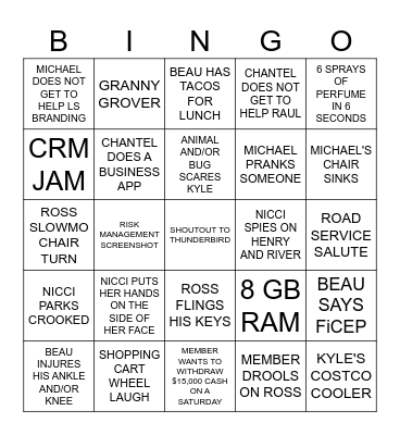 52ND STREET BINGO VOL. 2 Bingo Card