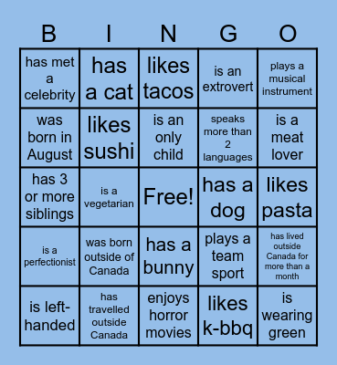 Bingo Card