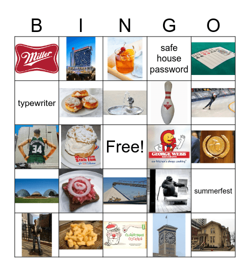 Milwaukee Bingo Card