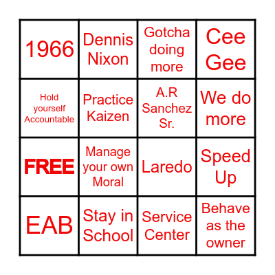 IBC BINGO Card
