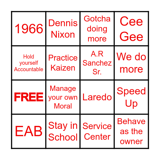 IBC BINGO Card