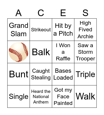 Summer Picnic BINGO Card