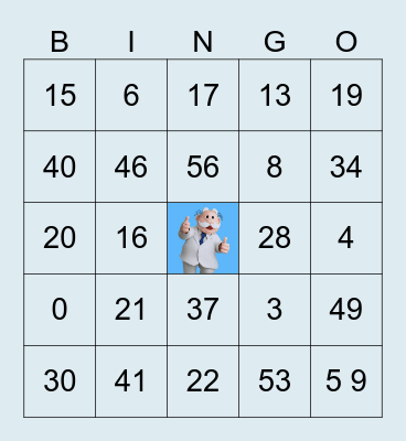 ALGEBRA Bingo Card