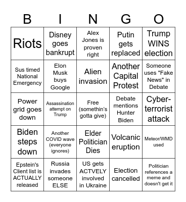 2024 Bingo Card