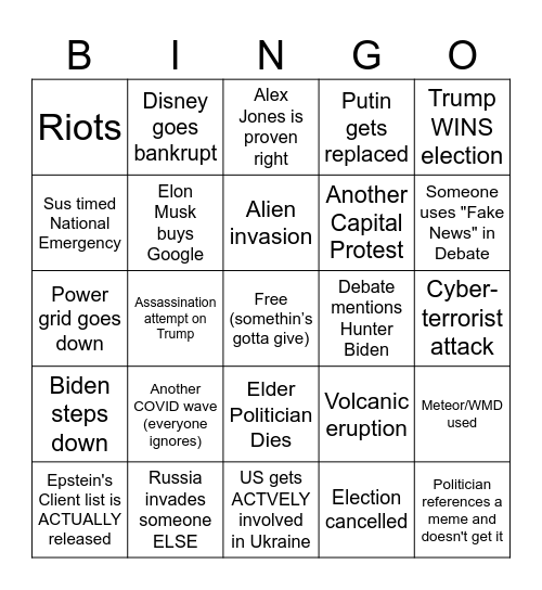 2024 Bingo Card