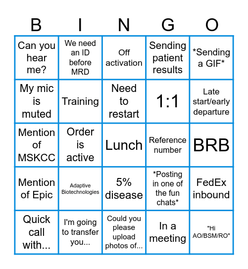 CS Bingo! Bingo Card