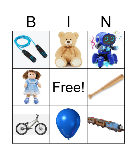 TOYS Bingo Card