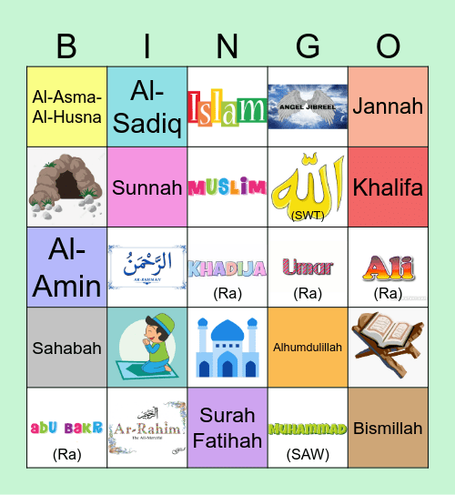 ISLAMIC BINGO 1!!! Bingo Card