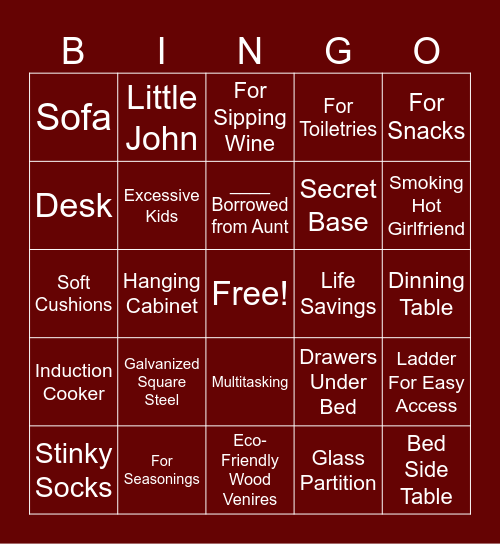 Hong Kong Refurbishments Bingo Card