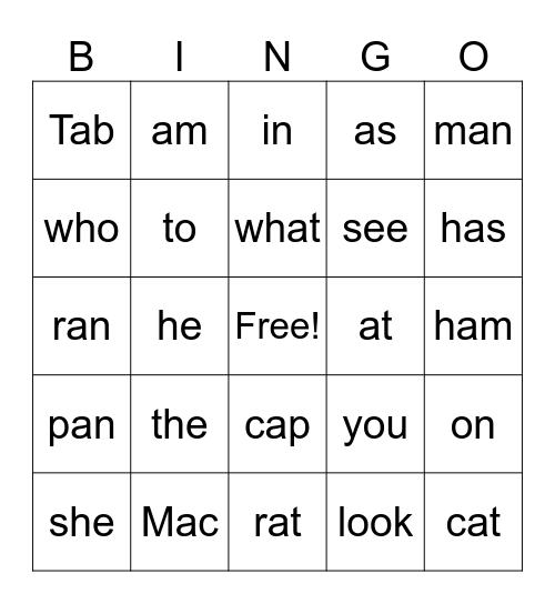 Bingo Card