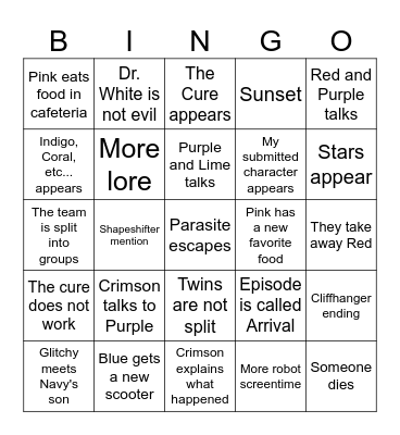 Among Us Animation Alternate 2 Part 2 Theory Bingo Card