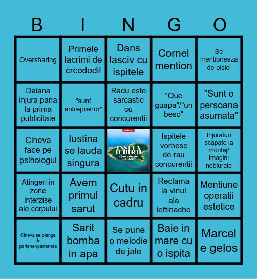 INSULA IUBIRII Bingo Card