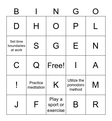 Women Signature Event - Fall 2024 Bingo Card