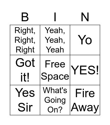 Ed Bingo Card