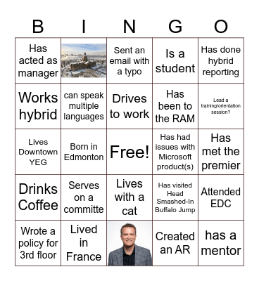 E&O Bingo. Bingo Card