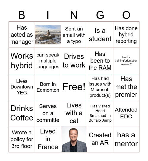 E&O Bingo. Bingo Card