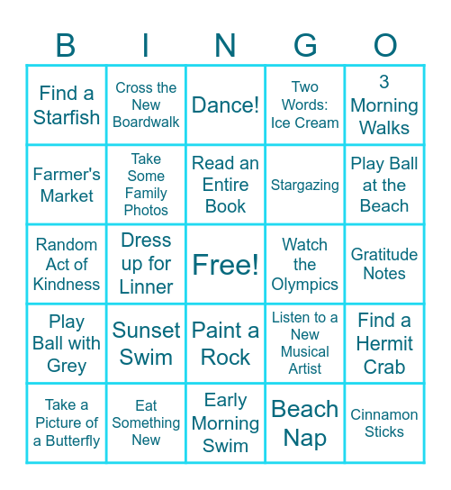 Sandwich 2024 BINGO Card