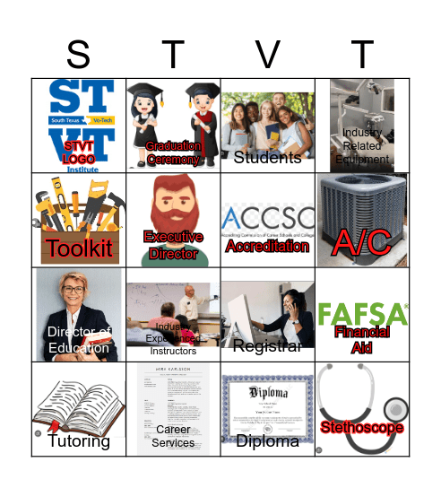 STVT Bingo Card