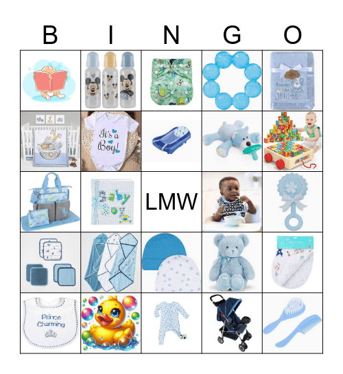 Girl Scout Troop 118071 Baby Shower Bingo Card