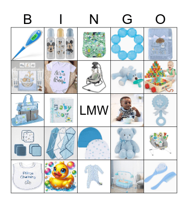 Girl Scout Troop 118071 Baby Shower Bingo Card