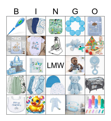 Girl Scout Troop 118071 Baby Shower Bingo Card