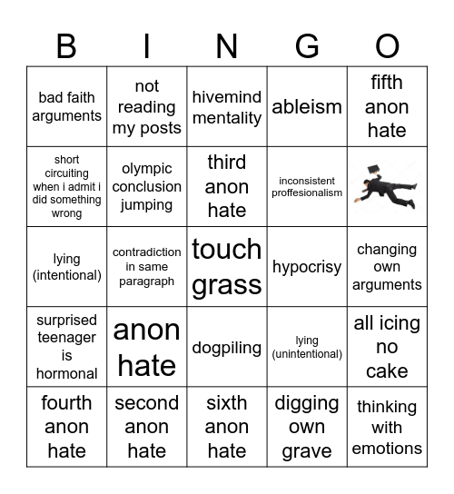 EPPRBCU Drama Bingo Card