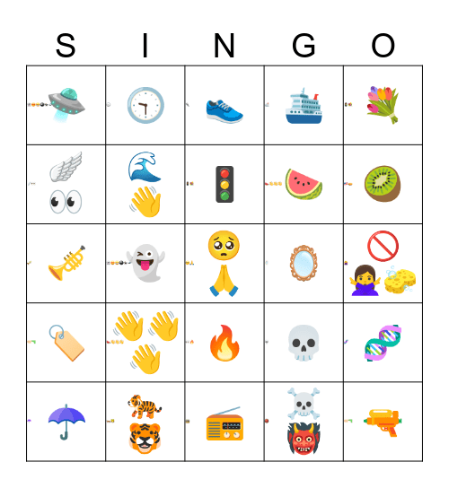 Do You Speak Emoji? Bingo Card