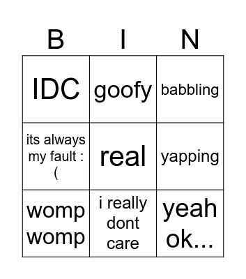 christians vocabulary Bingo Card