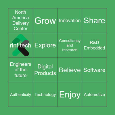 Rinf.tech Bingo Card