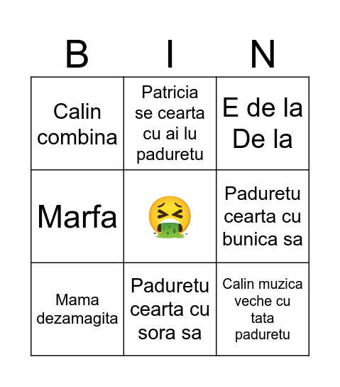 Majorat Padureata Bingo Card