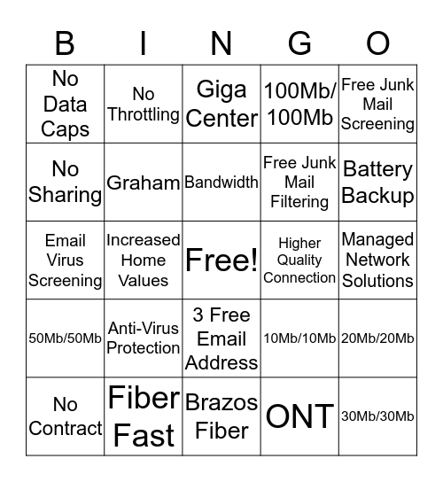 Brazos Day Off Bingo  Bingo Card