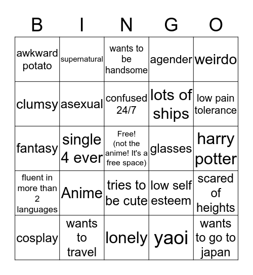 Yuki Dream's bingo Card