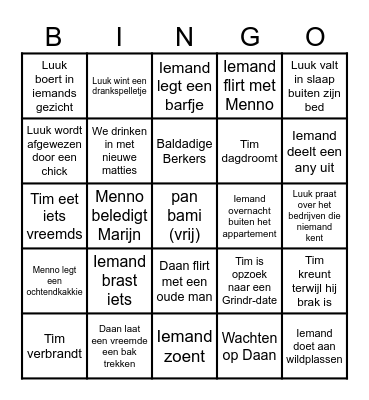 MALTA 2024 - MARIJN Bingo Card
