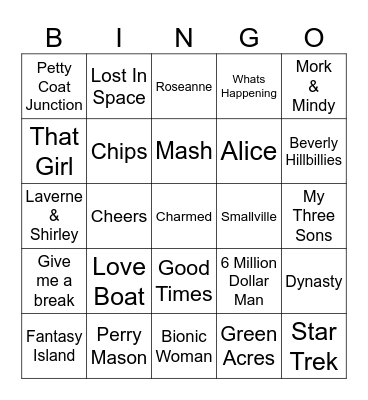 TV Theme 2 2024 Bingo Card