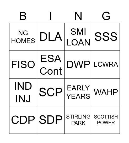 GEMAP BINGO Card