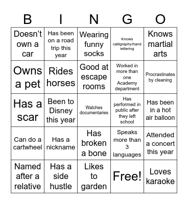 COWORKER BINGO Card