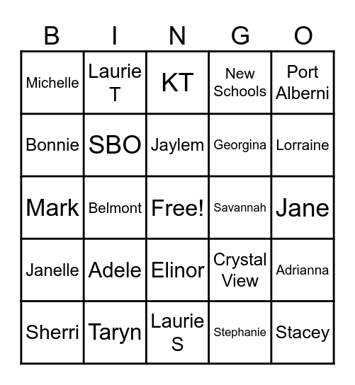 BAL BINGO Card