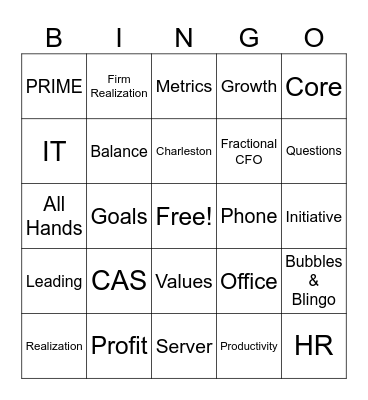 VERIS BINGO Card