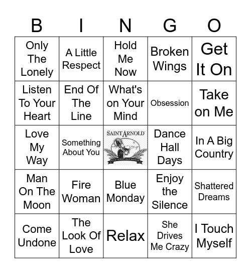 Forgotten Flashback Bingo Card